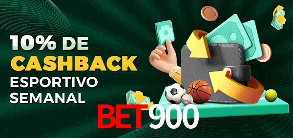 10% de bônus de cashback na Bet900